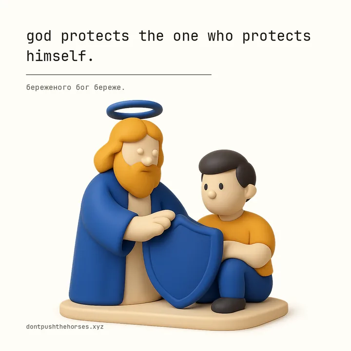 “God protects the one who protects himself.” — Береженого Бог береже.