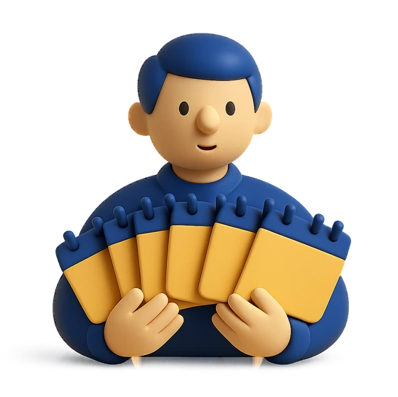 Illustration of the literal translation: He has seven Fridays in a week.
